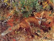 bruno liljefors Foxes oil painting